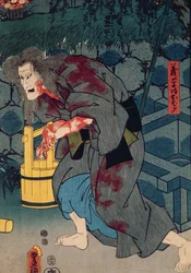 The Blood-Stained Witch - Figure from Japanese Theatre, 1852